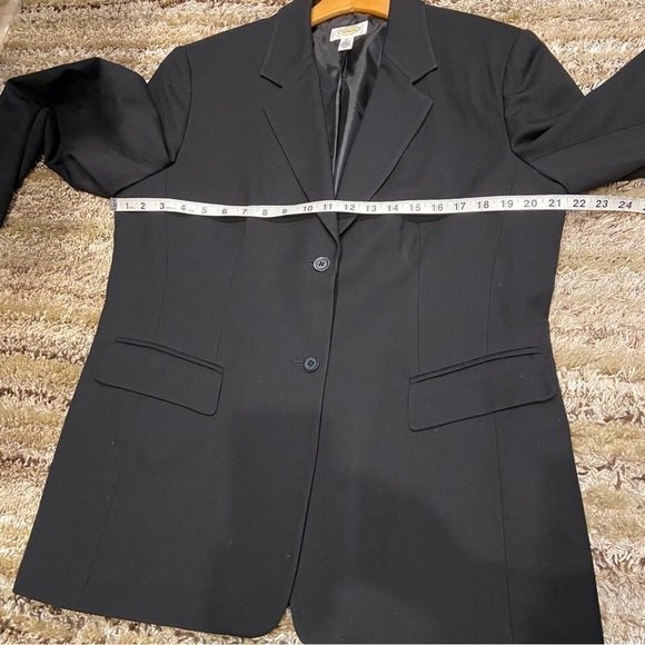 Talbots Wool Blazer Black size 16 2 button - Picture 9 of 10